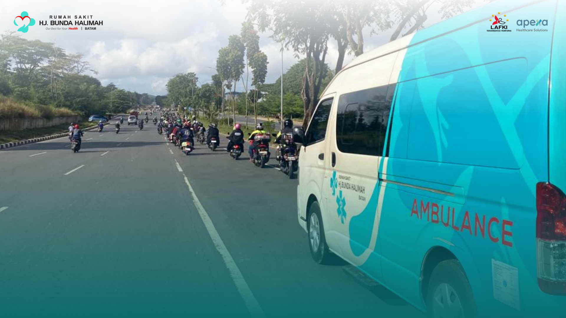 RS Hj. Bunda Halimah Batam Jadi Mitra Medis Event HUT ke-6 Bikers Subuhan Batam