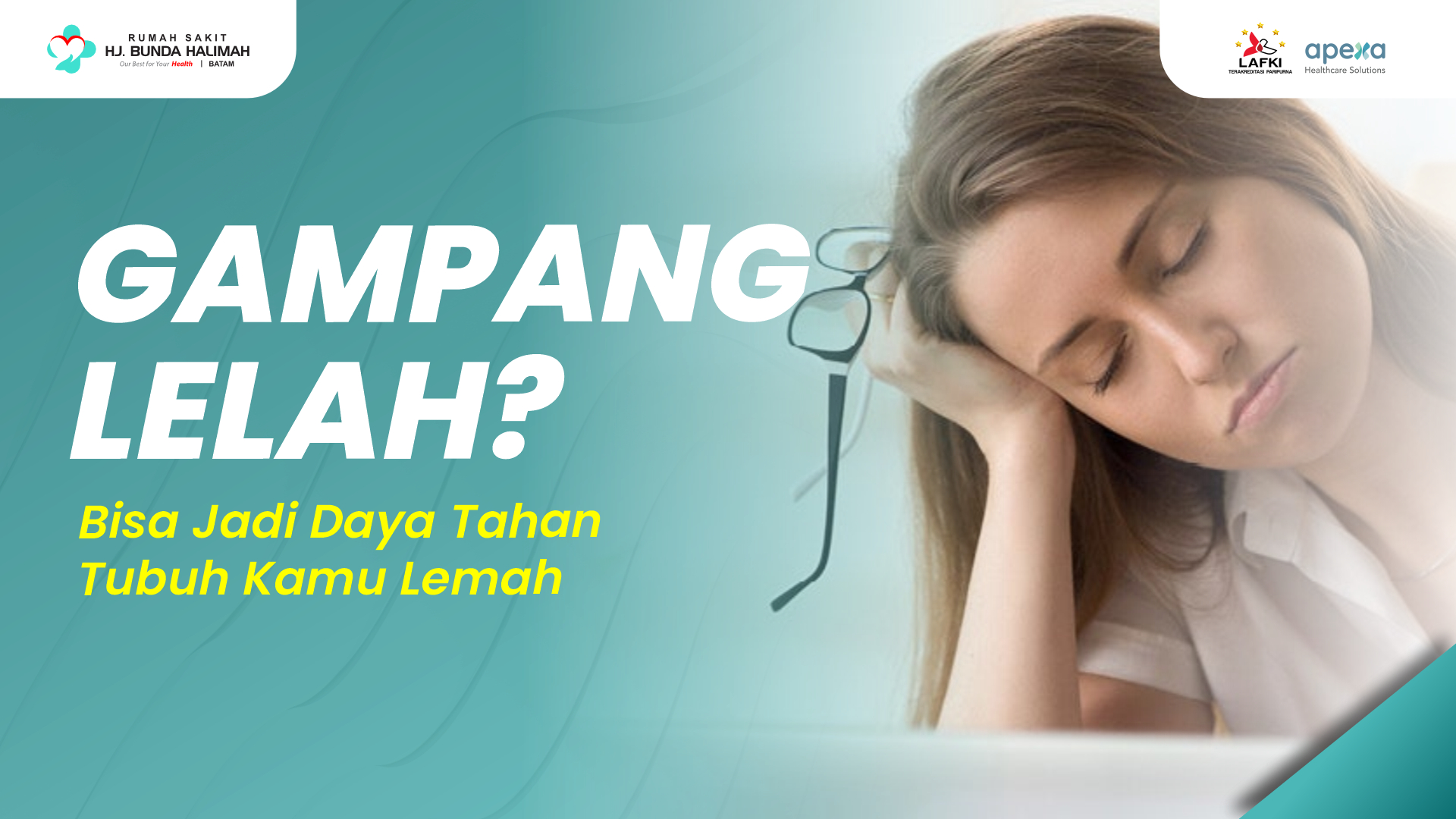 Gampang Lelah?  Bisa Jadi Daya Tahan Tubuh Kamu Lemah