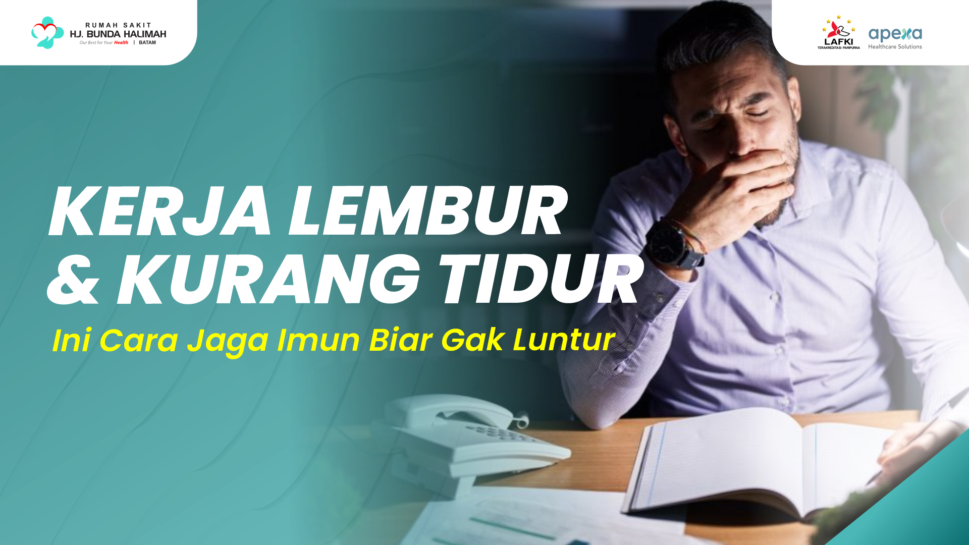 Kerja Lembur dan Kurang Tidur? Ini Cara Jaga Imun Biar Gak Luntur